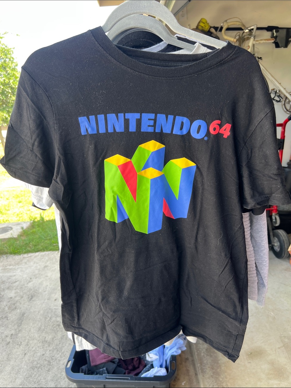 Nintendo Black T-Shirt with Multicolor N64 Logo
